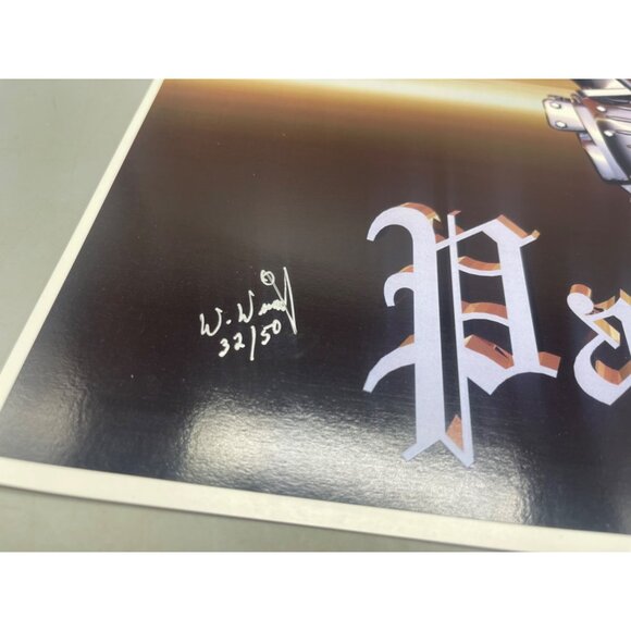 LE GM Harley Davidson motorcycle print artwork signed Wright 32/50 16x12" READ - Picture 5 of 8